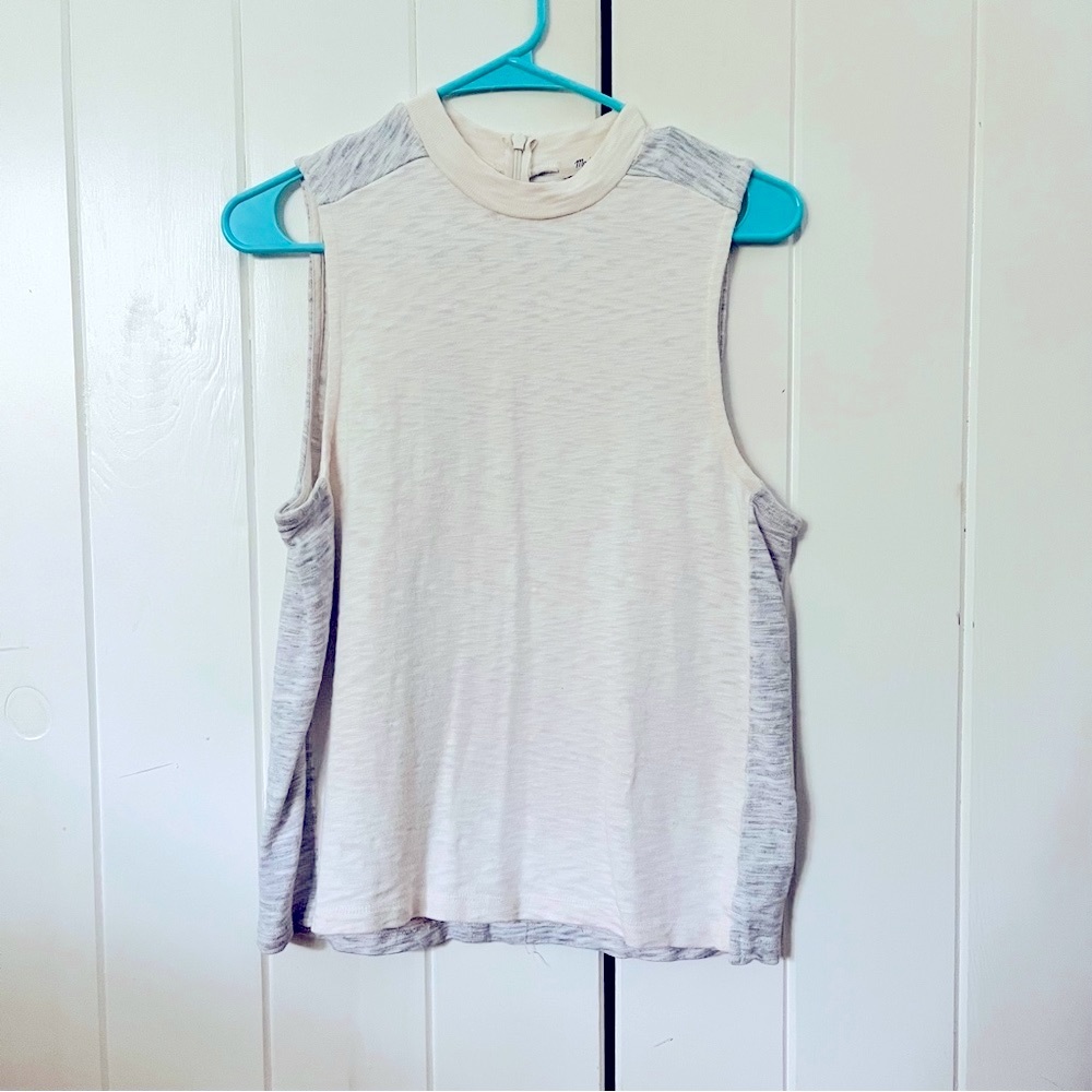 Madewell Mixtape Mock Neck Tank in Colorblock